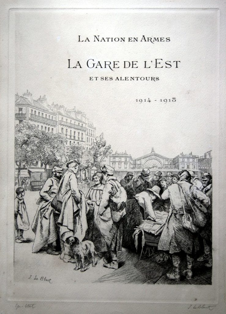 Gare de l'Est, Paris, grande guerre, 14-18