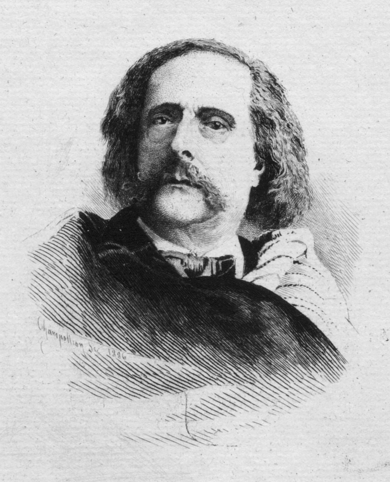 Barbey d'Aurevilly, portrait, gravure