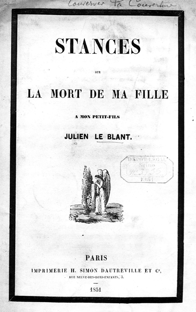 Publication de Louis Lemaire, grand-père de Julien Le Blant, à la naissance de celui-ci.